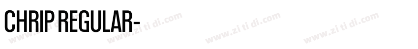 CHRIP REGULAR字体转换